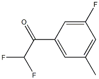 2,2-difluoro-1-(3-fluoro-5-methylphenyl)ethanone Structure