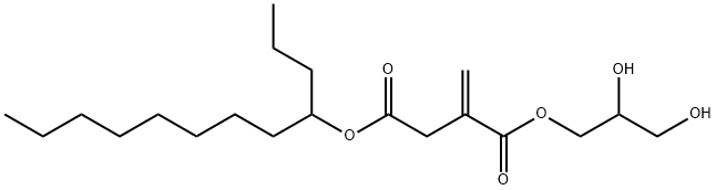 1-(2,3-二羟丙基)4-十二烷基2-亚甲基琥珀酸酯,135585-34-1,结构式