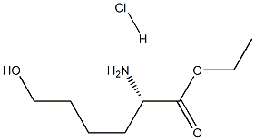 6-Hydroxy-L-norleucine ethyl ester hydrochloride Structure