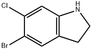 5-Bromo-6-chloroindoline Structure
