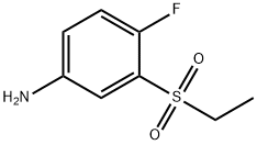 3-(ethanesulfonyl)-4-fluoroaniline Struktur