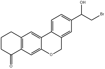 3-(2-Bromo-1-hydroxyethyl)-10,11-dihydro-5H-dibenzo[c,g]chromen-8(9H)-one Structure