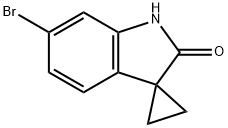 6'-ブロモスピロ[シクロプロパン-1,3'-インドリン]-2'-オン 化学構造式