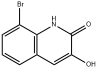 8-Bromo-3-hydroxyquinolin-2(1H)-one Struktur