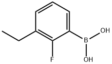 (3-乙基-2-氟苯基)硼酸,1383575-71-0,结构式