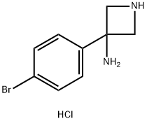 3-(4-BROMOPHENYL)AZETIDIN-3-AMINE 2HCL Struktur