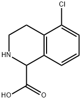 5-chloro-1,2,3,4-tetrahydroisoquinoline-1-carboxylic acid Struktur