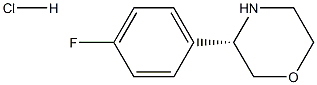 (3S)-3-(4-FLUOROPHENYL)MORPHOLINE HYDROCHLORIDE Structure