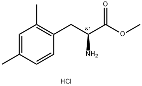 2-アミノ-3-(2,4-ジメチルフェニル)プロパン酸(S)-メチル塩酸塩 化学構造式