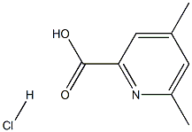 4,6-ジメチルピコリン酸塩酸塩 化学構造式