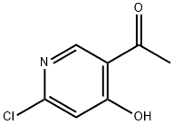 1-(6-Chloro-4-hydroxy-pyridin-3-yl)-ethanone, 1393554-44-3, 结构式