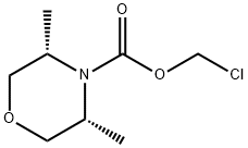 (3R,5S)-chloromethyl 3,5-dimethylmorpholine-4-carboxylate Structure