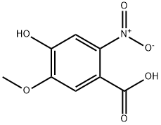 Benzoic acid, 4-hydroxy-5-methoxy-2-nitro- Struktur