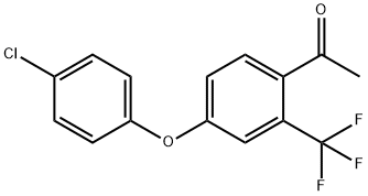 1-(4-(4-氯苯氧基)-2-(三氟甲基)苯基)乙酮, 1417782-28-5, 结构式