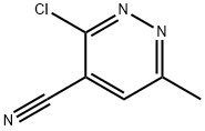 3-chloro-6-methylpyridazine-4-carbonitrile Structure
