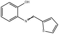 Phenol,2-[(2-thienylmethylene)amino]- Struktur