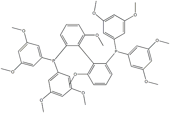(R) - (+) - 2,2'-双[二(3,5-二甲氧基苯基)膦基] -6,6'-二甲氧基-1,1'-联苯,1448722-98-2,结构式