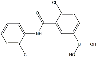 4-Chloro-3-(2-chlorophenylcarbamoyl)benzeneboronic acid, 97% Struktur