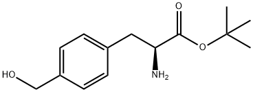 L-4-hydroxymethyl-Phenylalanine-1,1-dimethylethyl ester 化学構造式
