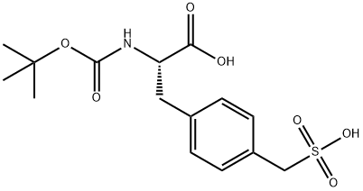 N-BOC-DL-4-磺甲基苯丙氨酸, 145544-53-2, 结构式