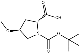 (2R,4S)-1-(TERT-BUTOXYCARBONYL)-4-METHOXYPYRROLIDINE-2-CARBOXYLIC ACID Structure