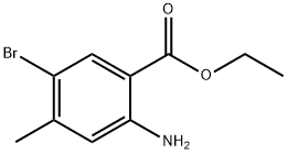 2-Amino-5-bromo-4-methyl-benzoic acid ethyl ester Struktur