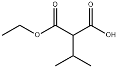 Propanedioic acid,2-(1-methylethyl)-, 1-ethyl ester Structure