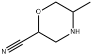 5-methylmorpholine-2-carbonitrile 结构式