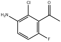 1-(3-Amino-2-chloro-6-fluoro-phenyl)-ethanone 结构式