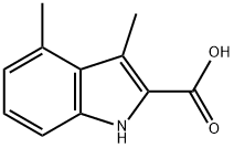 3,4-dimethyl-1H-indole-2-carboxylic acid Struktur