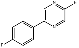 2-bromo-5-(4-fluorophenyl)pyrazine Structure