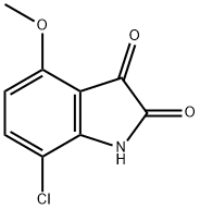 4-甲氧基-7-氯靛红, 15345-55-8, 结构式