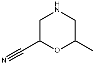 6-methylmorpholine-2-carbonitrile 结构式