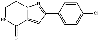 2-(4-CHLOROPHENYL)-6,7-DIHYDROPYRAZOLO[1,5-A]PYRAZIN-4(5H)-ONE, 1552162-51-2, 结构式