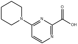 4-(piperidin-1-yl)pyrimidine-2-carboxylic acid Struktur