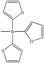 Silane, tri-2-furanylmethyl- Structure