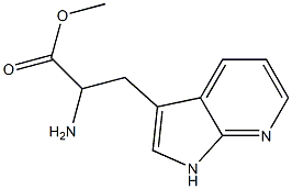 2-氨基-3-(1H-吡咯并[2,3-B]吡啶-3-基)丙酸甲酯,159911-75-8,结构式
