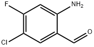 2-Amino-5-chloro-4-fluorobenzaldehyde Struktur