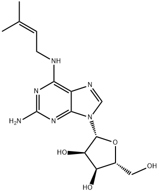 2-Amino-N6-isopentenyladenosine Structure