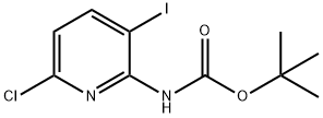 N-BOC-(6-氯-3-碘吡啶-2-基)胺, 1622407-12-8, 结构式