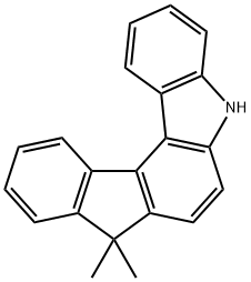 5,8-Dihydro-8,8-dimethyl-indeno[2,1-c]carbazole Structure