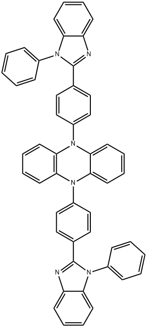 5,10-Bis(4-(1-phenyl-1H -benzo[d]imidazol-2-yl)phenyl)-5,10-dihydrophenazine|5,1-双(4-(1-苯基-1H-苯并[D]咪唑-2-基)苯基)-5,1-二氢吩嗪