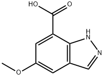 5-methoxy-1H-indazole-7-carboxylic acid, 1638764-70-1, 结构式
