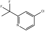 4-CHLORO-2-(1,1-DIFLUOROETHYL)PYRIDINE Structure