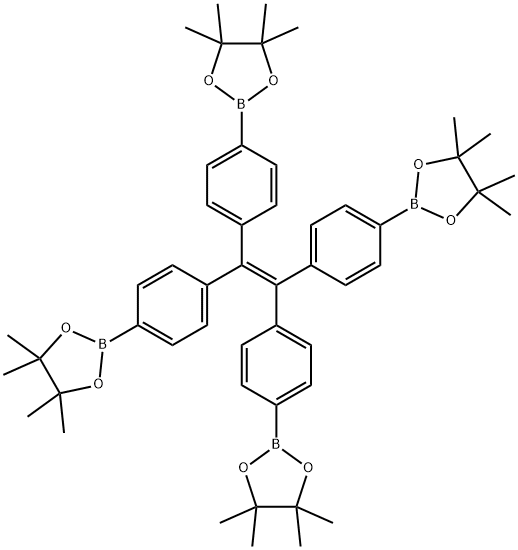 四(4-硼酸频哪醇酯苯基)乙烯, 1660996-72-4, 结构式