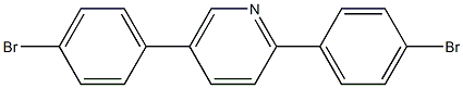 2,5-Bis-(4-bromophenyl)pyridine 结构式