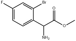 METHYL2-AMINO-2-(2-BROMO-4-FLUOROPHENYL)ACETATE Structure