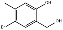 4-Bromo-2-hydroxymethyl-5-methyl-phenol,173849-68-8,结构式
