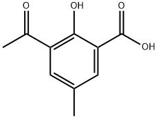 3-Acetyl-2-hydroxy-5-methyl-benzoic acid Struktur