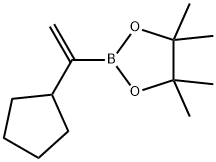 2-(1-Cyclopentylvinyl)-4,4,5,5-tetramethyl-1,3,2-dioxaborolane Structure